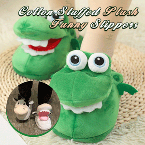 Cotton Stuffed Plush Funny Slippers