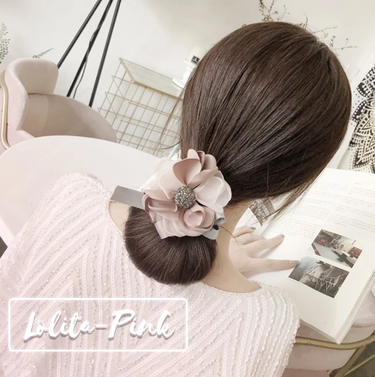 Floral French Hair Bun Maker（3 PCS)