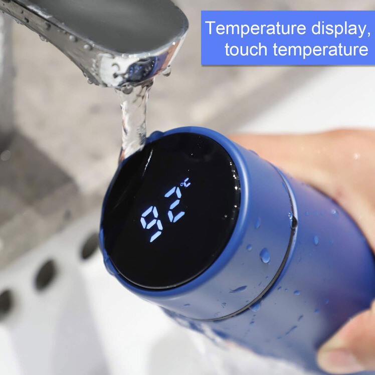 Temperature Display Vacuum Insulated Water Bottle