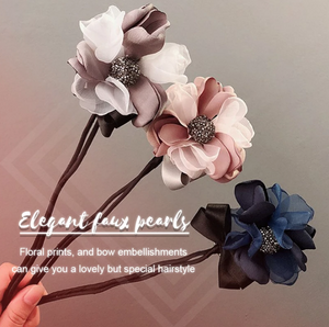 Floral French Hair Bun Maker（3 PCS)