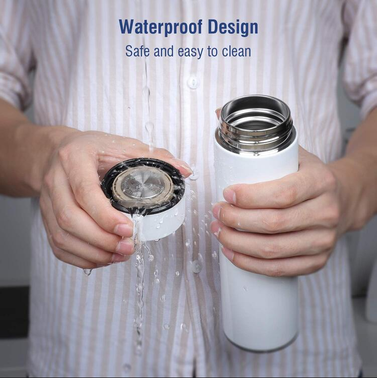 Temperature Display Vacuum Insulated Water Bottle