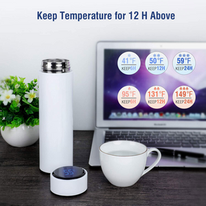 Temperature Display Vacuum Insulated Water Bottle