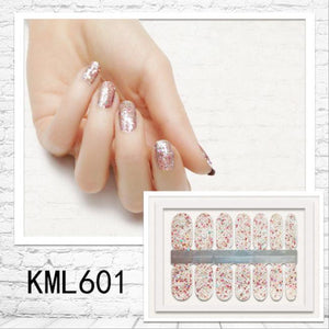 5 pack Nail Glitter Women Girls Manicure Set(70 pcs)