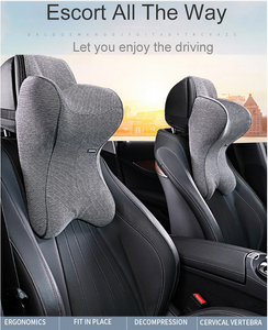 Comfortable memory foam car headrest back support seat cushion pillow