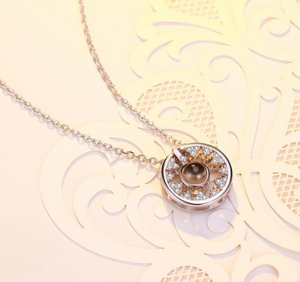 S925 Fashion Pendant Sterling Silver Necklaces Collarbone Chain Round Necklaces