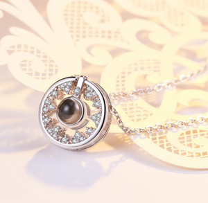 S925 Fashion Pendant Sterling Silver Necklaces Collarbone Chain Round Necklaces
