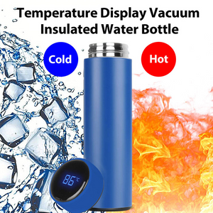 Temperature Display Vacuum Insulated Water Bottle