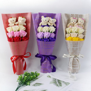 💝Valentine's Days HOT SALE💝Plush Bear Bouquet(Free Shipping)