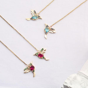 🔥Christmas Hot Sale🔥Ladies Elegant Hummingbird Rhinestone Stud Earrings