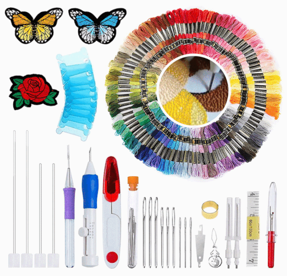 DIY Pattern Artistic Embroidery Pen Kit(100 PCS)