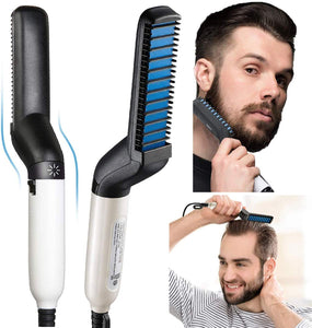 Electric hot comb hair & beard straightener