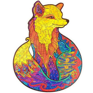 🔥Christmas Hot Sale🔥FOX WOODEN PUZZLE