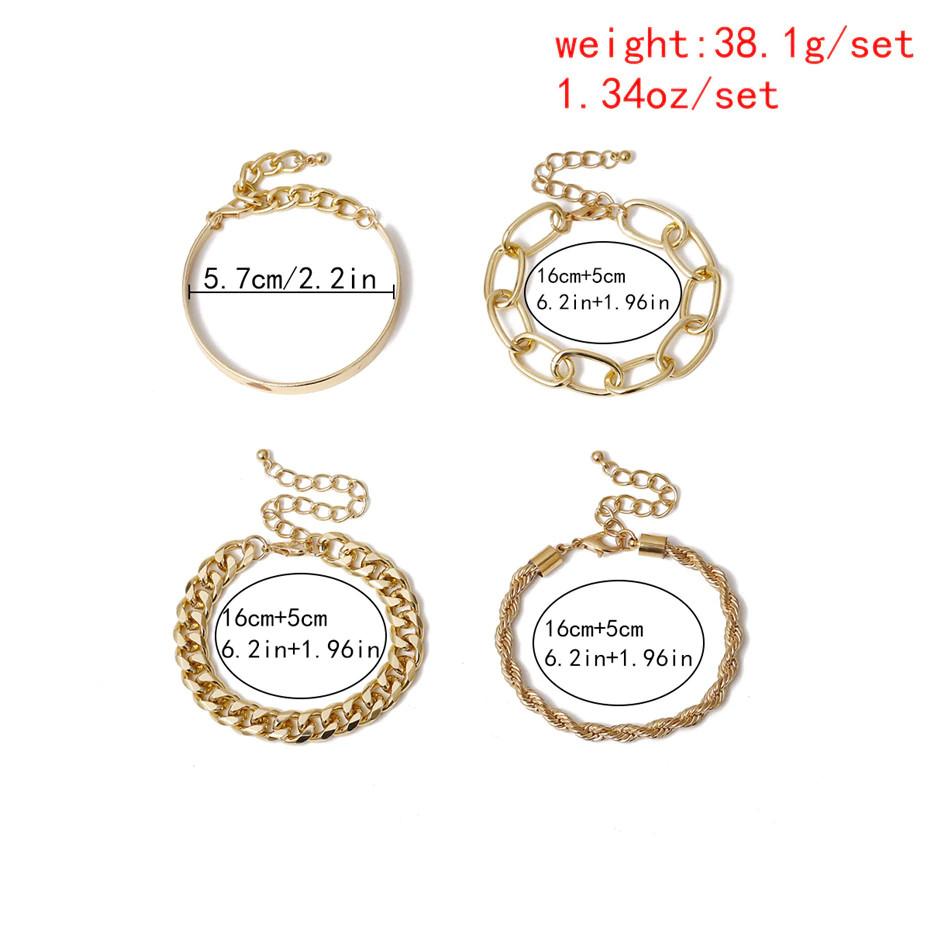4pcs Bohemian Bracelets Set