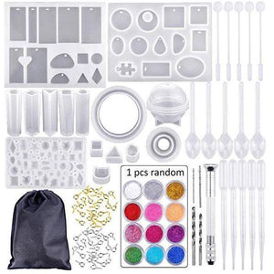 Handmade Crystal Glue Mold Set (83 Pcs)