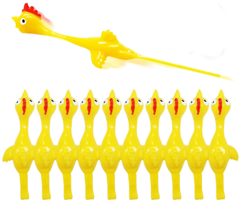 🔥Christmas Hot Sale🔥Novelty Game Rubber Flying Chicken