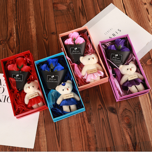 💝Valentine's Days HOT SALE💝Rose Bouquet&Plush Bear