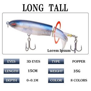 Floating Rotating Tail Lures Hard Bait