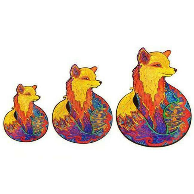 🔥Christmas Hot Sale🔥FOX WOODEN PUZZLE