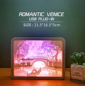 3D LED Paper Night Lamp