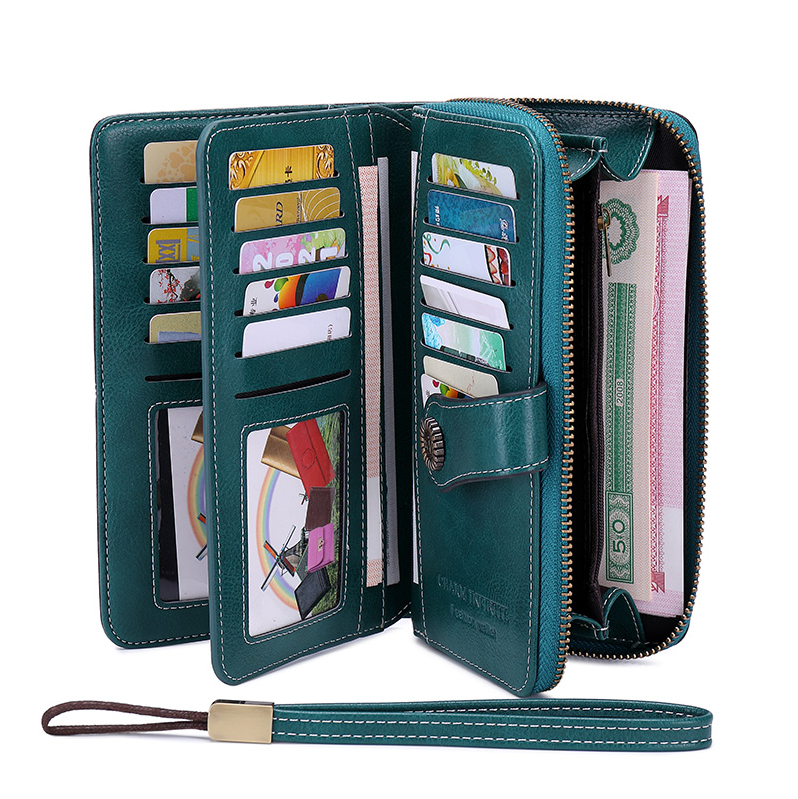 Best gift🎁Leather Zipper Long Wallet Card Holder