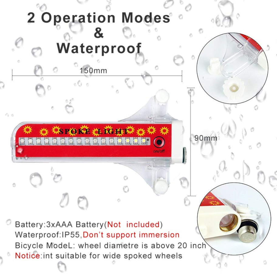 BICYCLE SPOKE LED LIGHTS(Recommended To Buy 2)