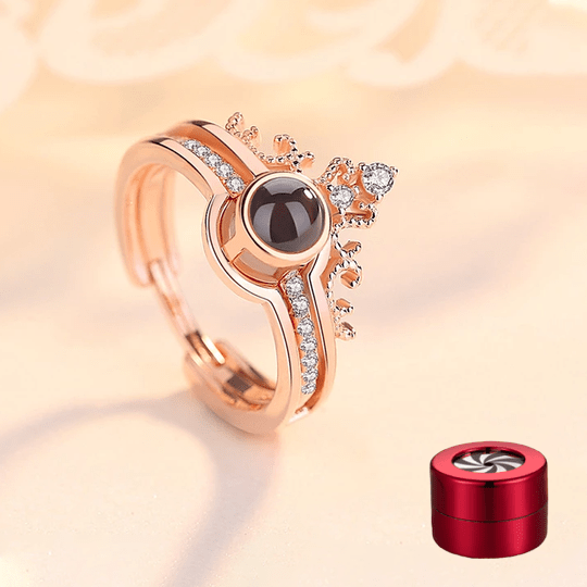 100 Languages "I LOVE YOU" Ring，Necklace(Ring is adjustable)