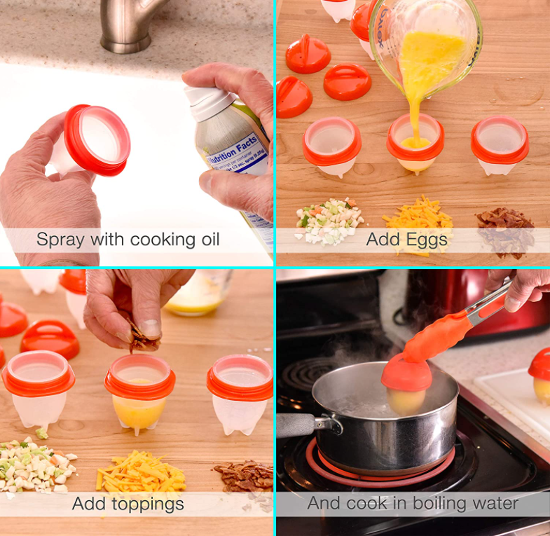 (🎄Early-Christmas Flash Sale🎄-48% OFF)Silicone Egg Cooker Set(Buy 3 sets get 1 set free+free shipping!)