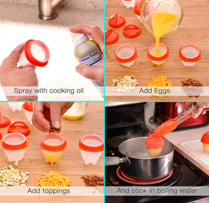 (🎄Early-Christmas Flash Sale🎄-48% OFF)Silicone Egg Cooker Set(Buy 3 sets get 1 set free+free shipping!)