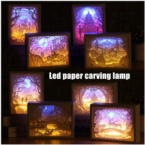 3D LED Paper Night Lamp