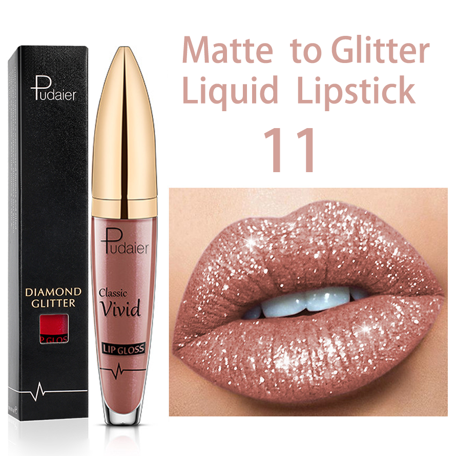 Diamond Shiny Long Lasting Lipstick 18 Colors  - (Buy 3 Free Shipping)