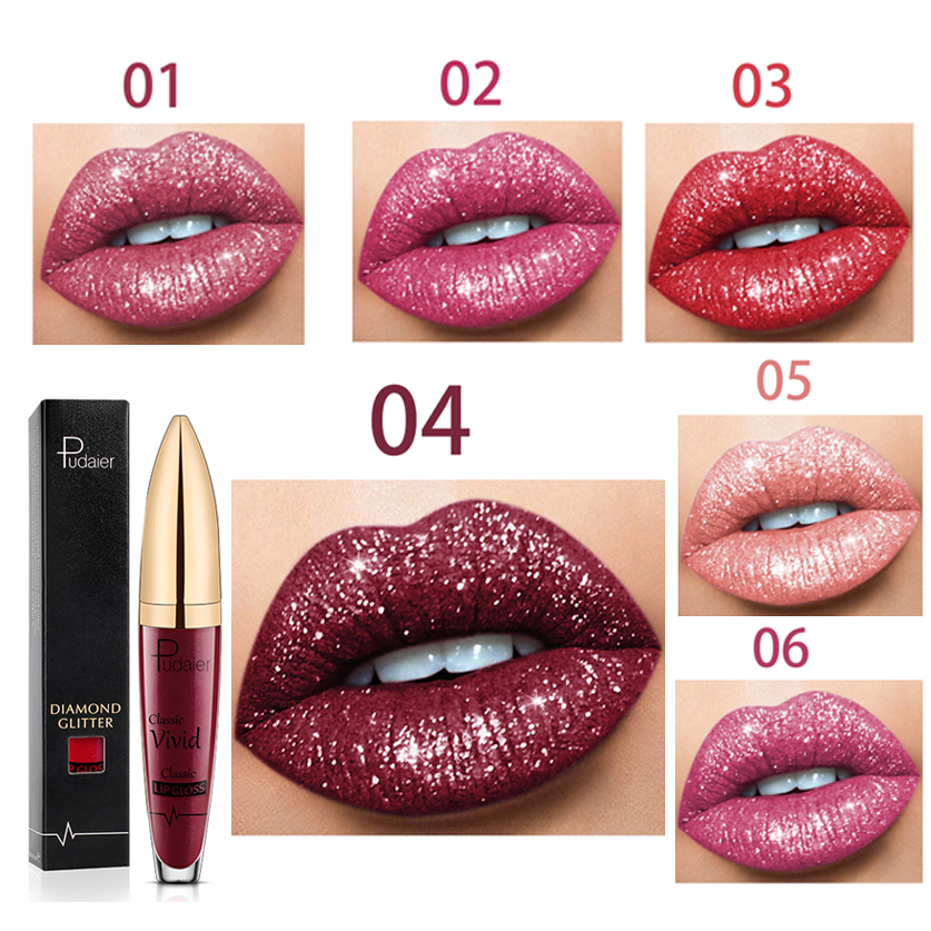Diamond Shiny Long Lasting Lipstick 18 Colors  - (Buy 3 Free Shipping)