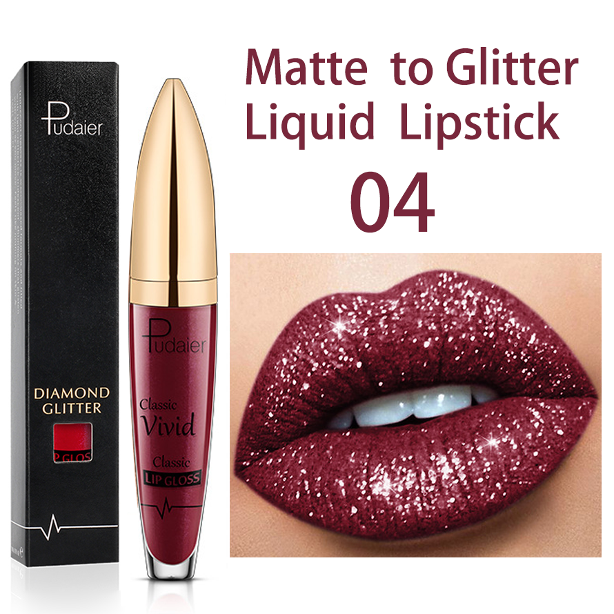 Diamond Shiny Long Lasting Lipstick 18 Colors  - (Buy 3 Free Shipping)