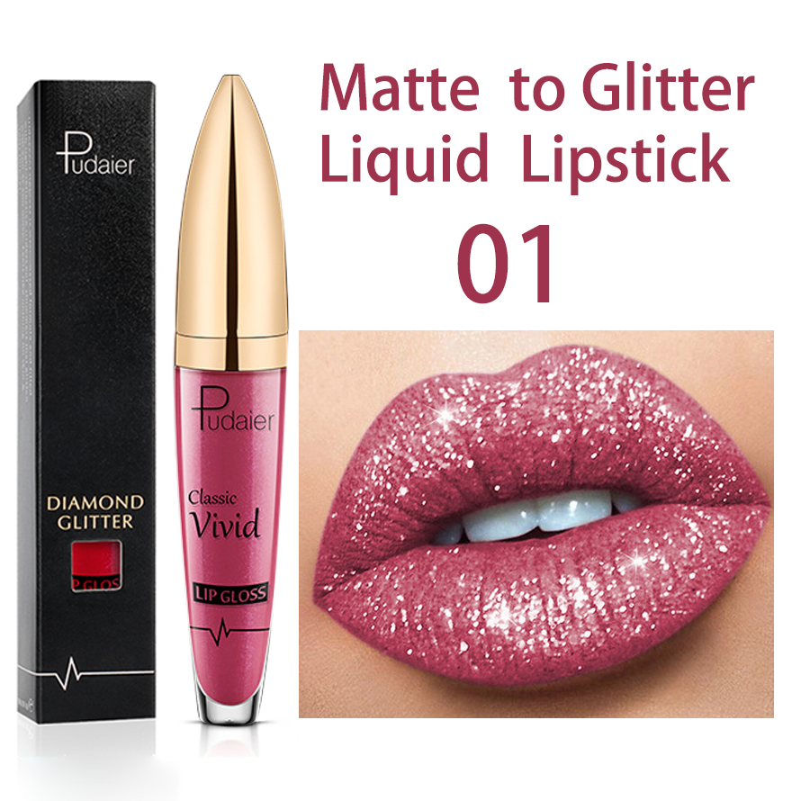 Diamond Shiny Long Lasting Lipstick 18 Colors  - (Buy 3 Free Shipping)