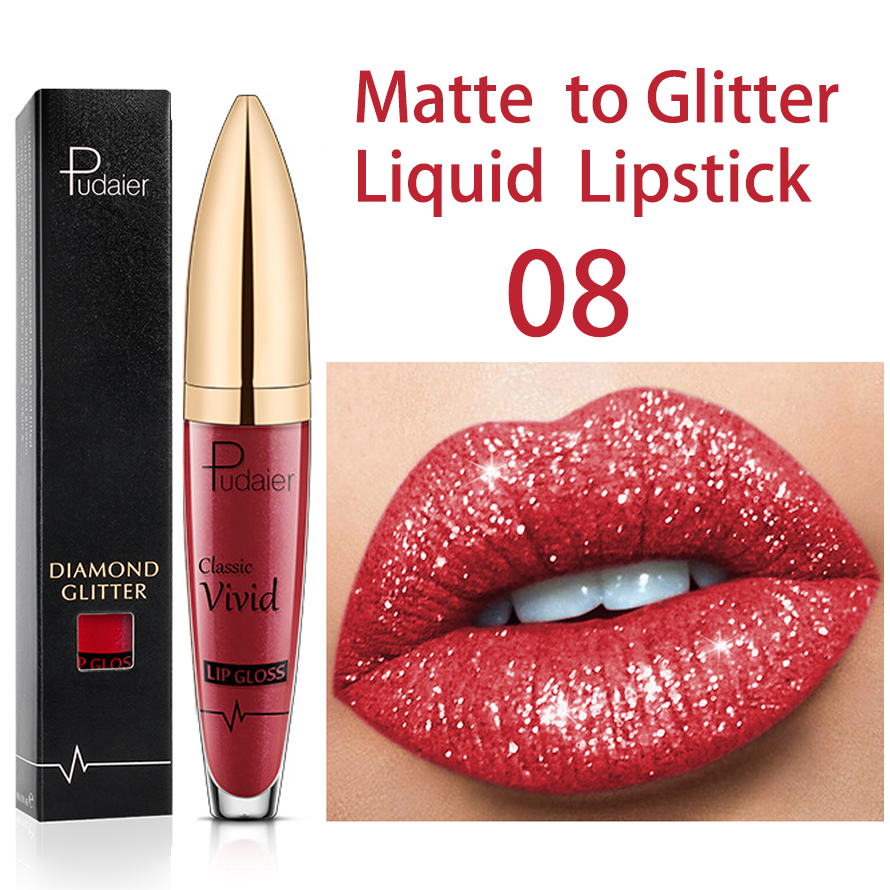 Diamond Shiny Long Lasting Lipstick 18 Colors  - (Buy 3 Free Shipping)