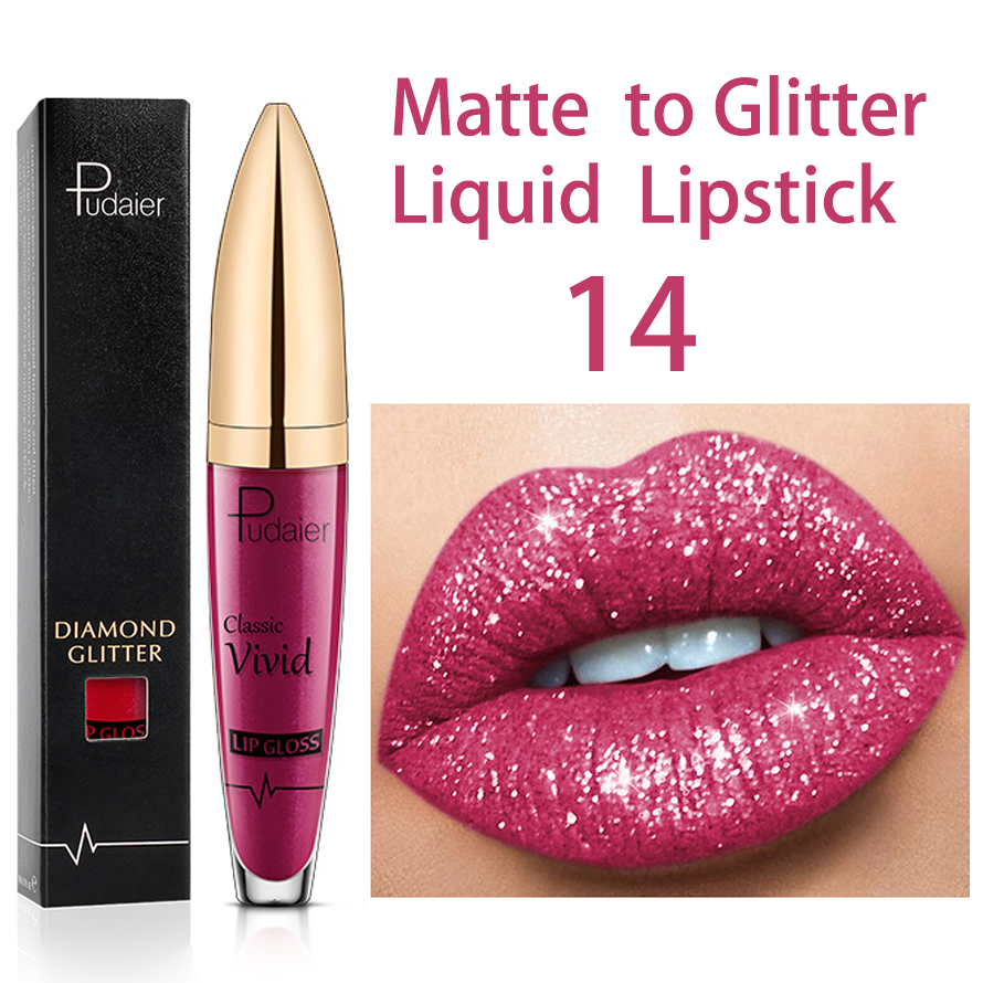 Diamond Shiny Long Lasting Lipstick 18 Colors  - (Buy 3 Free Shipping)