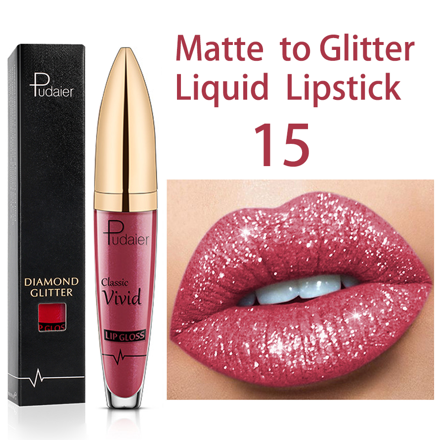 Diamond Shiny Long Lasting Lipstick 18 Colors  - (Buy 3 Free Shipping)