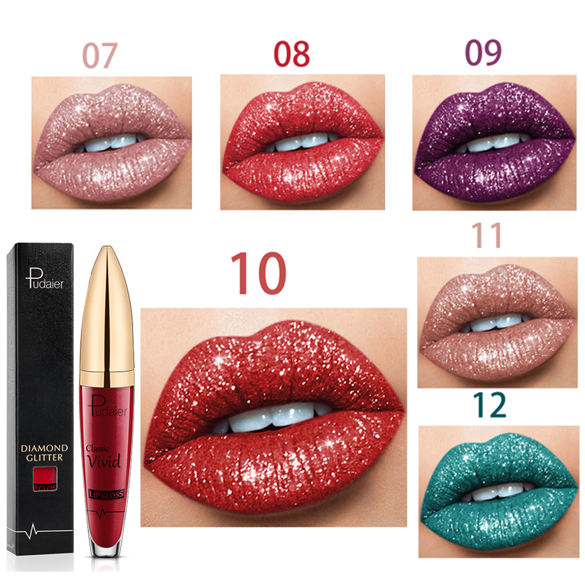 Diamond Shiny Long Lasting Lipstick 18 Colors  - (Buy 3 Free Shipping)