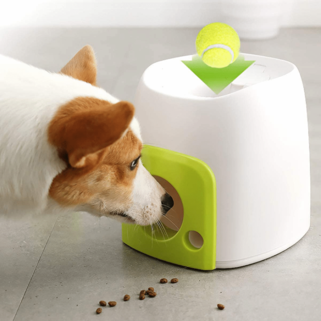 AUTOMATIC INTERACTIVE DOG TENNIS BALL LAUNCHER