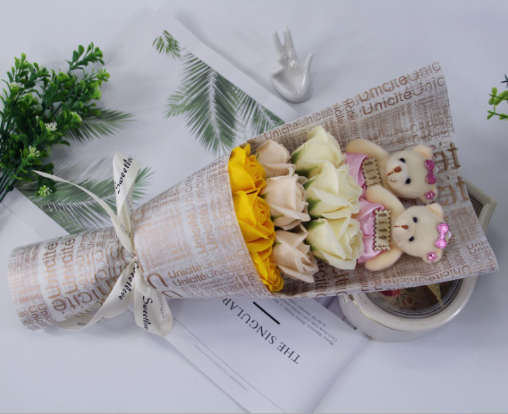 💝Valentine's Days HOT SALE💝Plush Bear Bouquet(Free Shipping)
