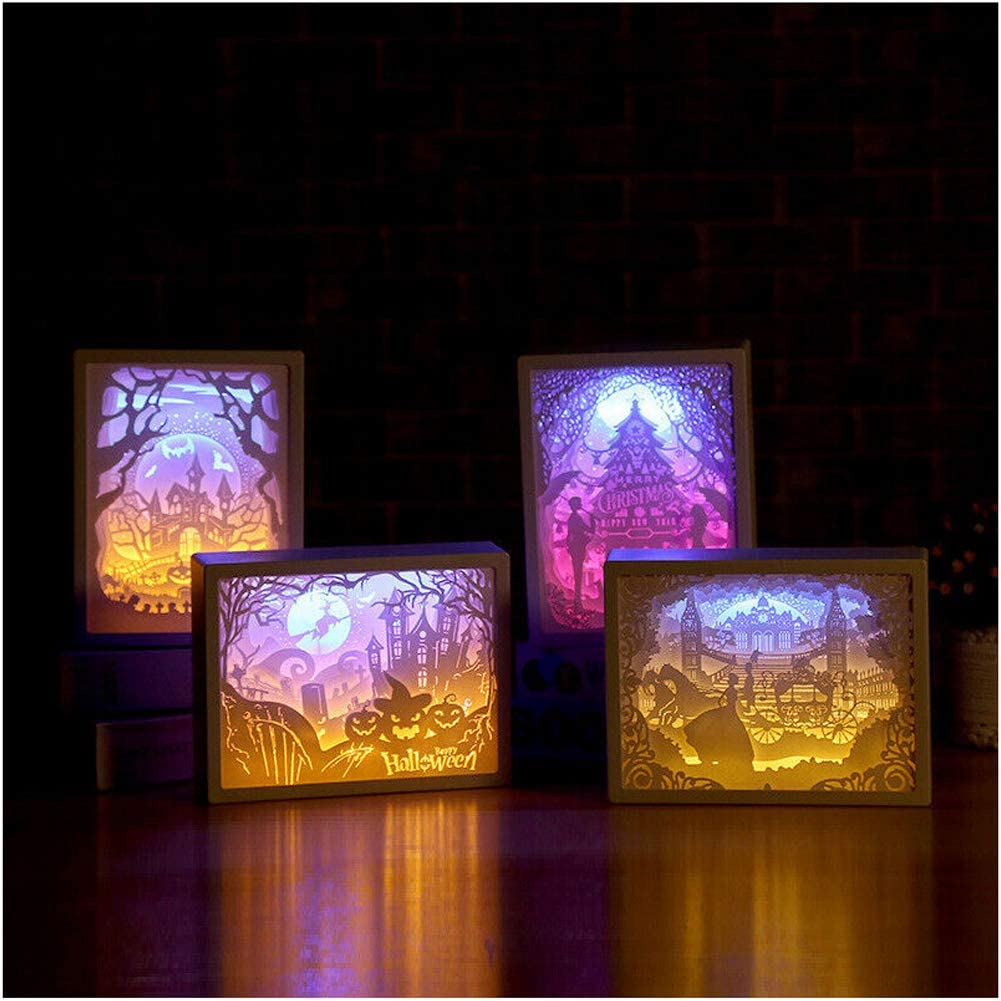 3D LED Paper Night Lamp