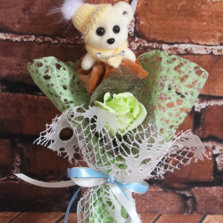 💝Valentine's Days HOT SALE💝Handmade Plush Bear Bouquet