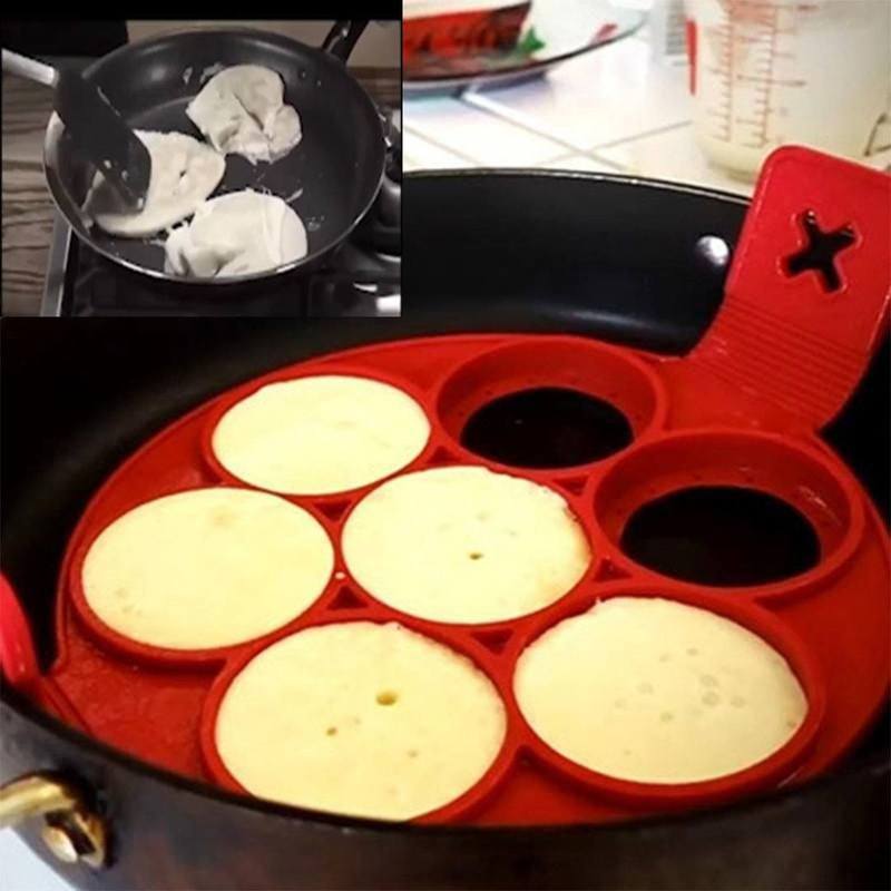 🔥Christmas Hot Sale🔥Non-stick Silicone Pancake Mold Ring