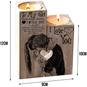 Valentine's Day Decoration Gift-Couple Candle Holder
