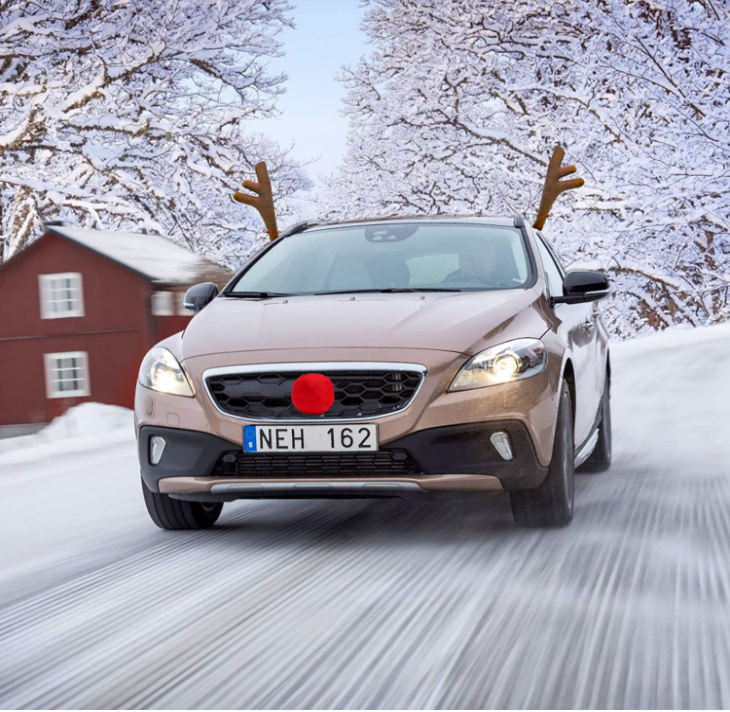 🔥Christmas Hot Sale🔥Car Reindeer Antlers & Nose Decorations