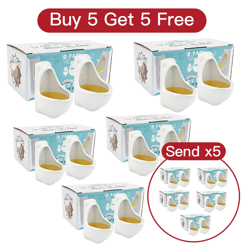 🔥Christmas Hot Sale🔥Novelties Party Ceramic Wine Glasses (Set Of 2)