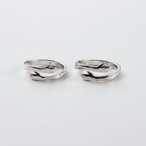 Couple hug ring