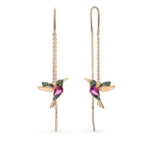 🔥Christmas Hot Sale🔥Ladies Elegant Hummingbird Rhinestone Stud Earrings