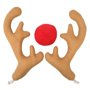 🔥Christmas Hot Sale🔥Car Reindeer Antlers & Nose Decorations