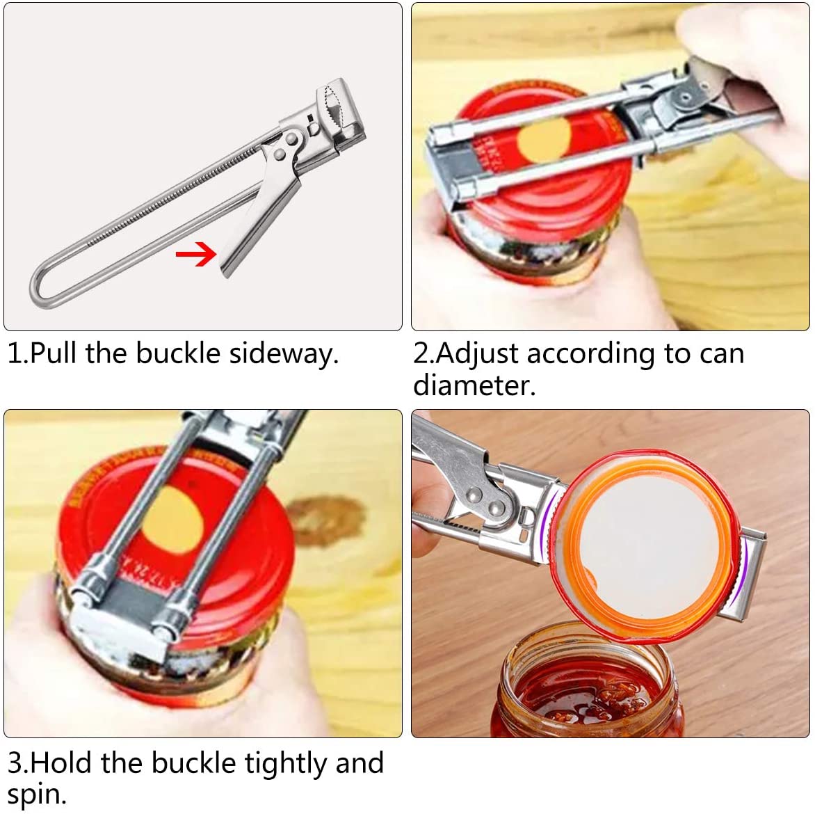 Easy Open Adjustable Jar Opener