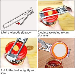 Easy Open Adjustable Jar Opener